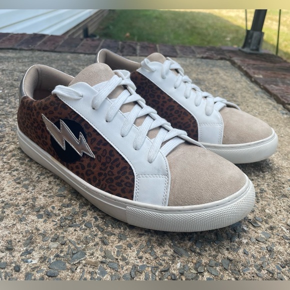 Corkys Shoes - Corkys Boutique Womens Bolt Casual Sneaker Small Leopard Animal Print